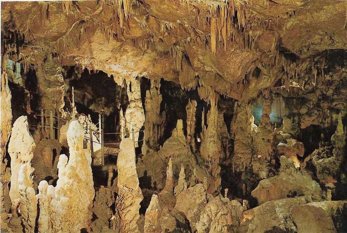 Grutas de Santo António - Postais antigos (cerca de 30 anos) - Postais