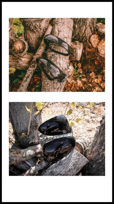 Capas de Espelhos em Look Carbono/Preto (Volkswagen Golf MK5, GTI, R)