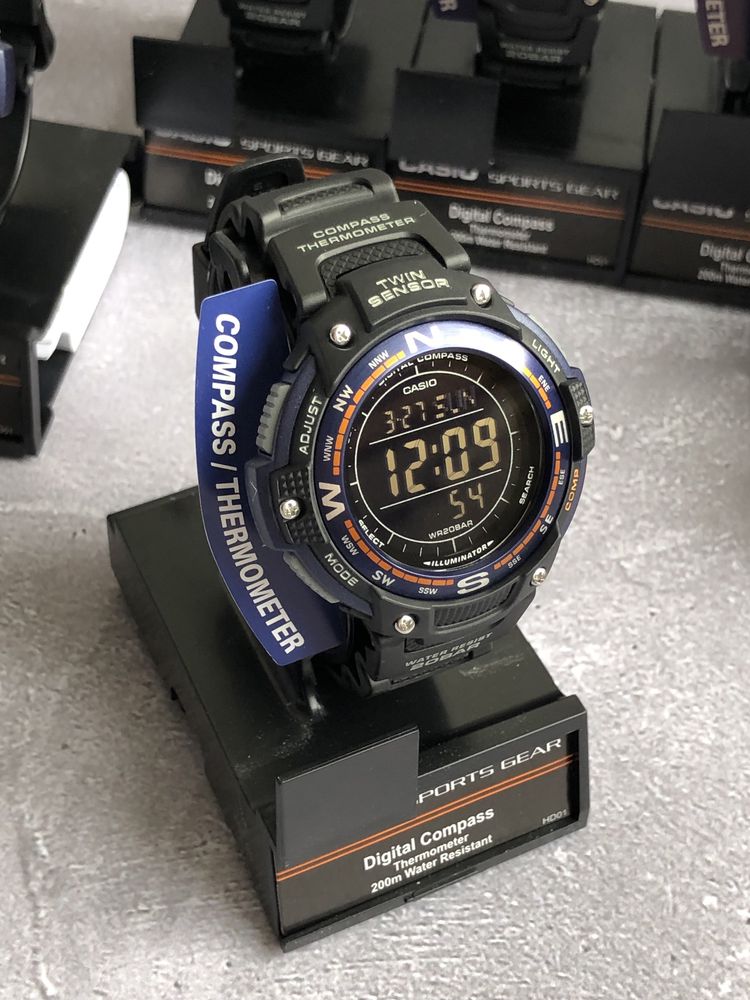 Casio SGW-100-2BCF Часы компасс знижка годинник касіо компас Ø45мм