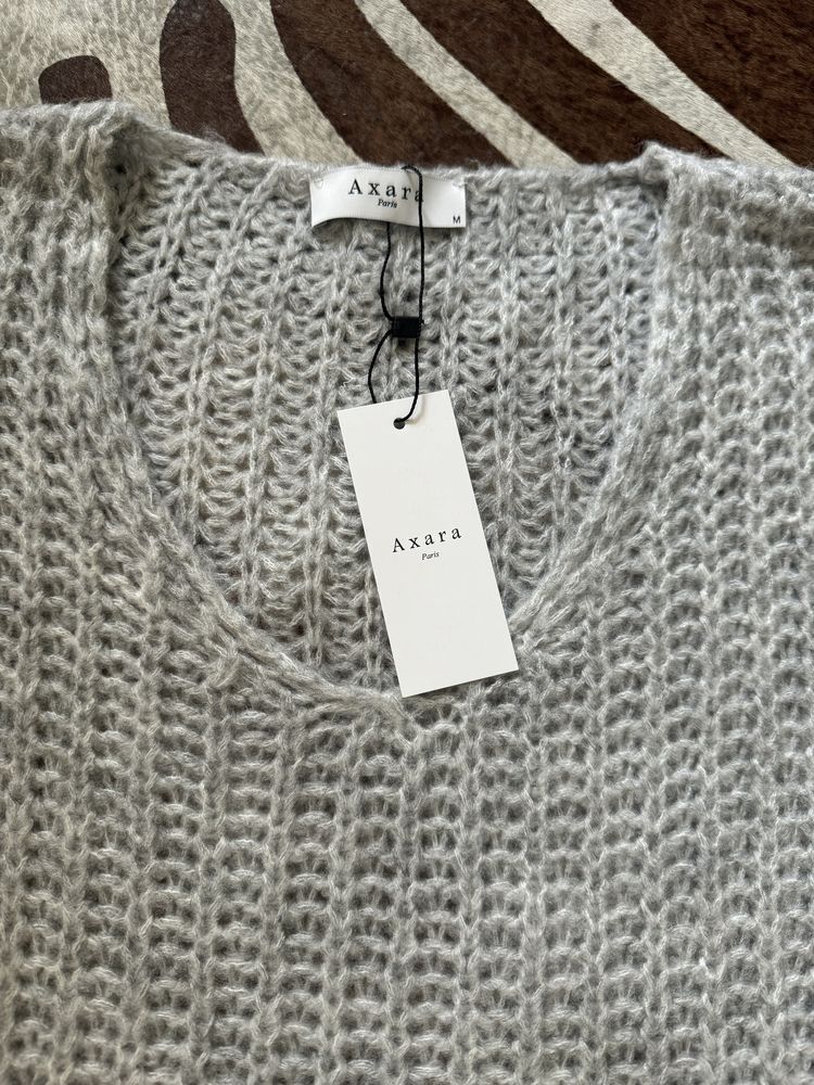 Sweter szary krotszy Axara M