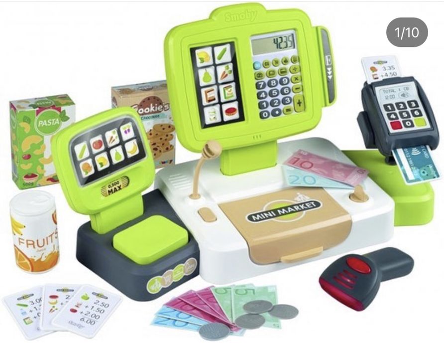 Интерактивная детская касса Smoby 350105 350107 350108