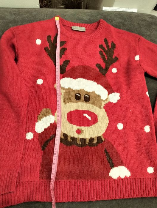 Sweterek świąteczny 134 Boże Narodzenie