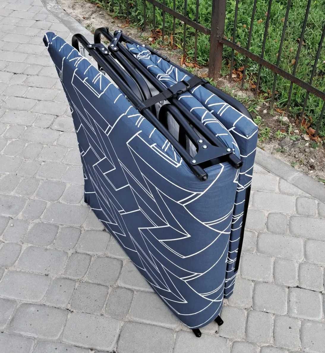 Розкладачка розкладне ліжко раскладушка раскладная кровать с матрасом