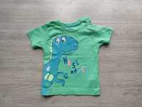 Koszulka chłopięca niemowlę chłopiec dinozaur Cool Club 74