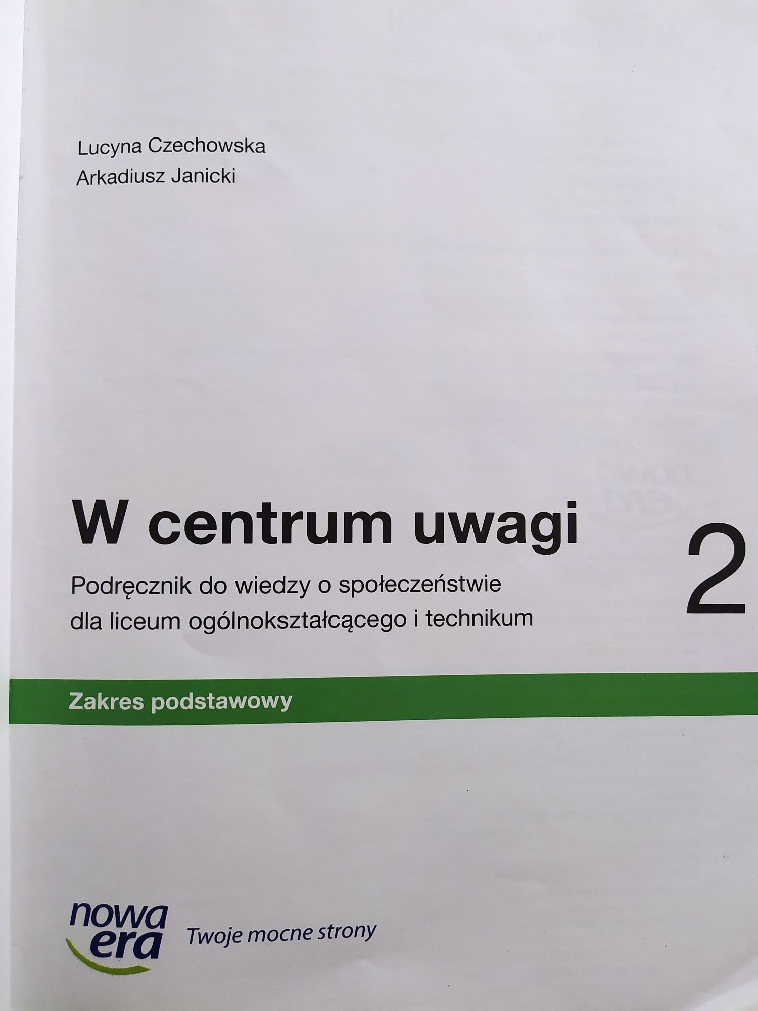 W centrum uwagi 2, L. Czechowska, zakr. podst., Nowa Era