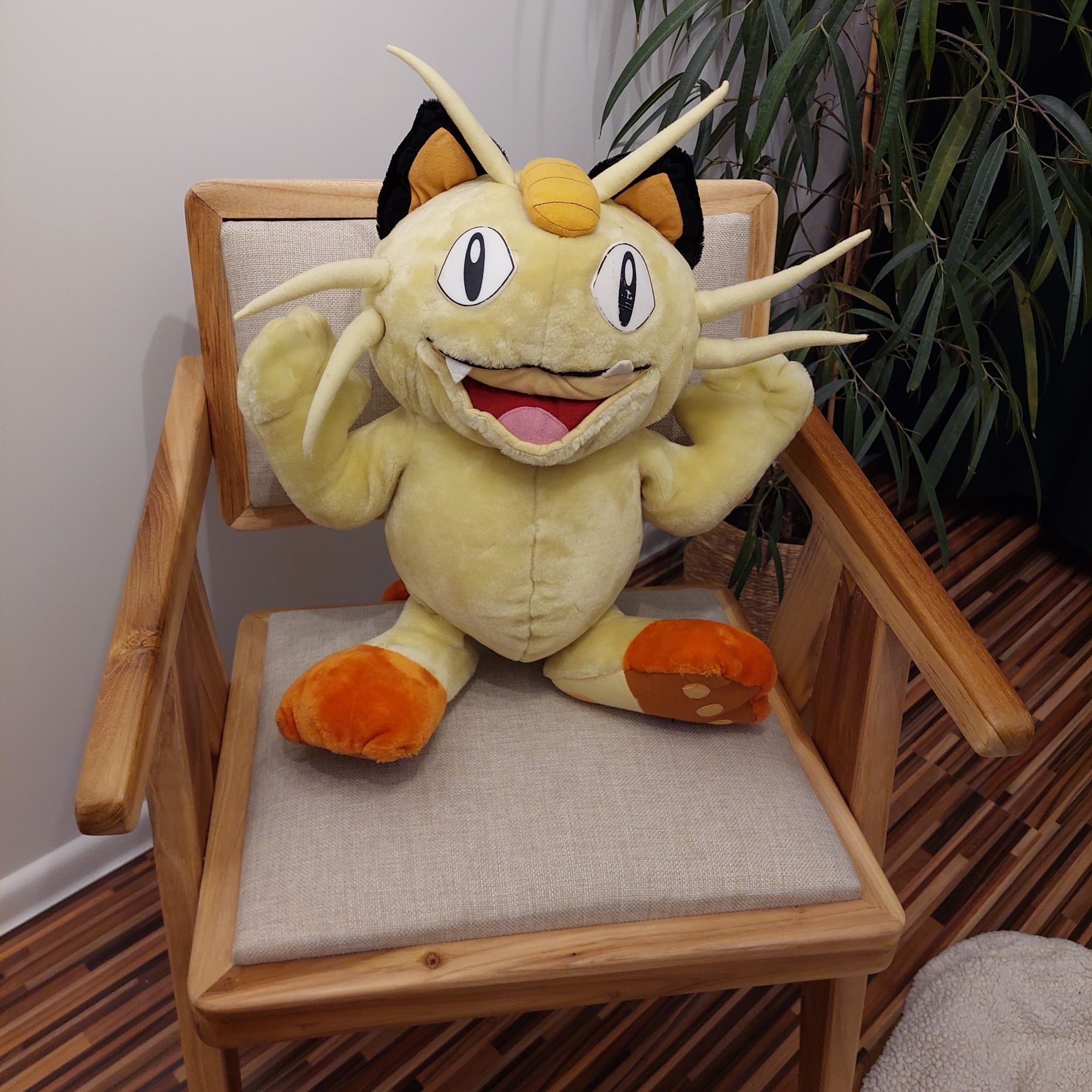 Maskotka pluszak Pokemom Meowth, duży 60cm, Miał Meow