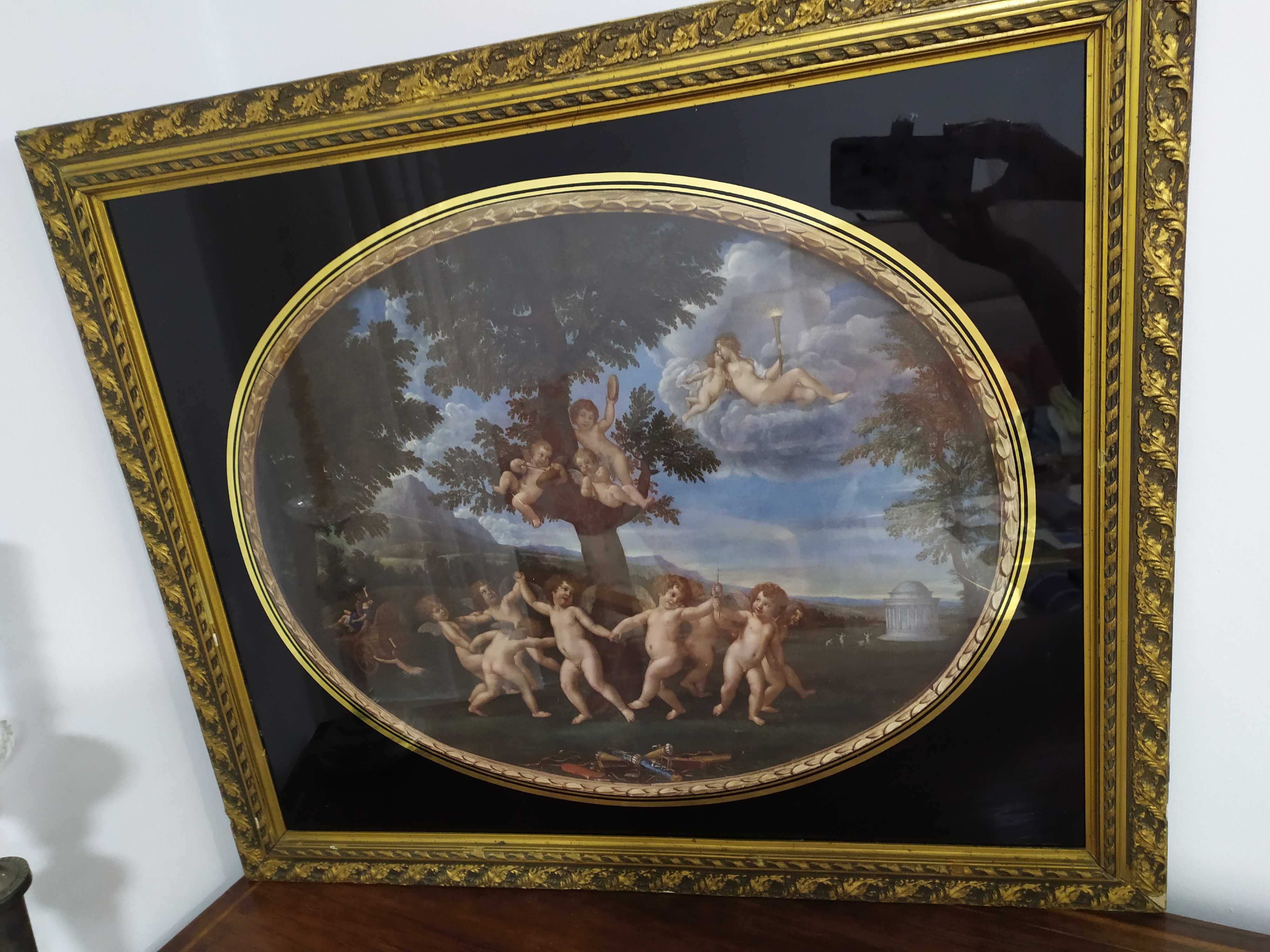 Quadro Anjos Nus (Antigo) - NEGOCIÁVEL