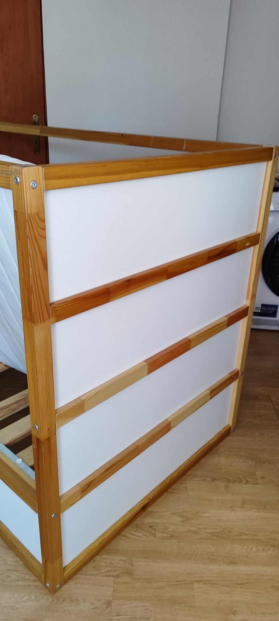 Łóżko Kura Ikea wraz z baldachimem