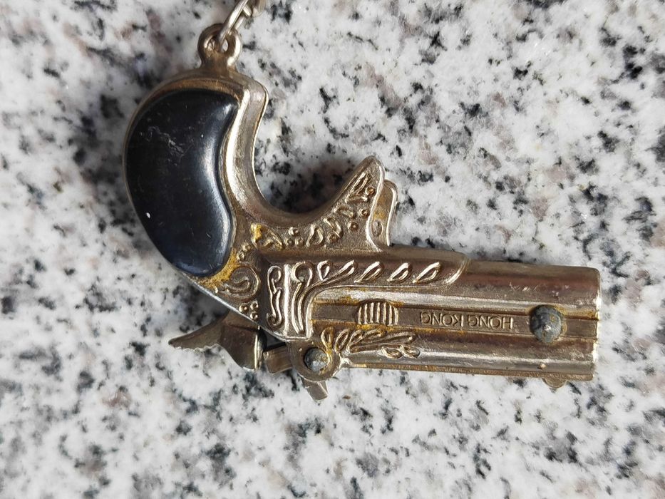 pistolet kapiszonowy Victory, brelok do kluczy, metalowy Hong Kong