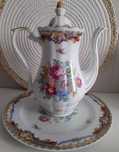 Bule de Porcelana Limoges LG – Floral Pintado à Mão, Impecável