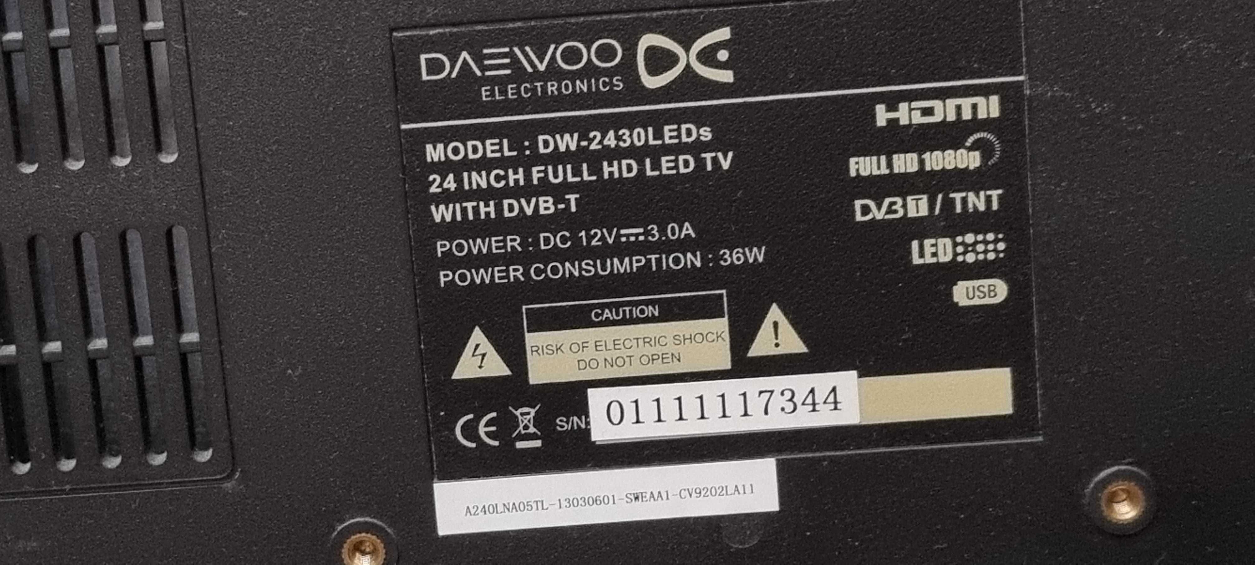 Sprzedam Monitor/Tv firmy DAEWOO model DW-2430 LEDs (24cale)