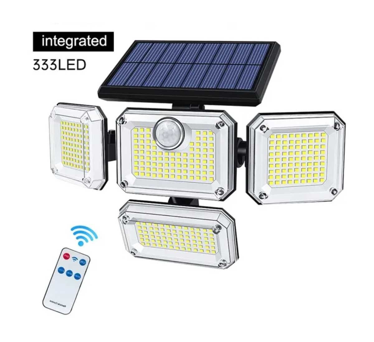 Вуличний LED-світильник на сонячній батареї із датчиком руху