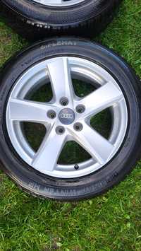 Opony zimowe 205/55/R16 na alufelgach 5x112 do Audi A3, A4, A5, A6