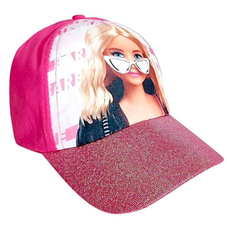 Czapka z daszkiem bejsbolówka dla dziewczynki Barbie 52cm