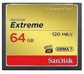 Szybka karta pamięci CompactFlash CF SanDisk Extreme 64 GB 120 MB/s