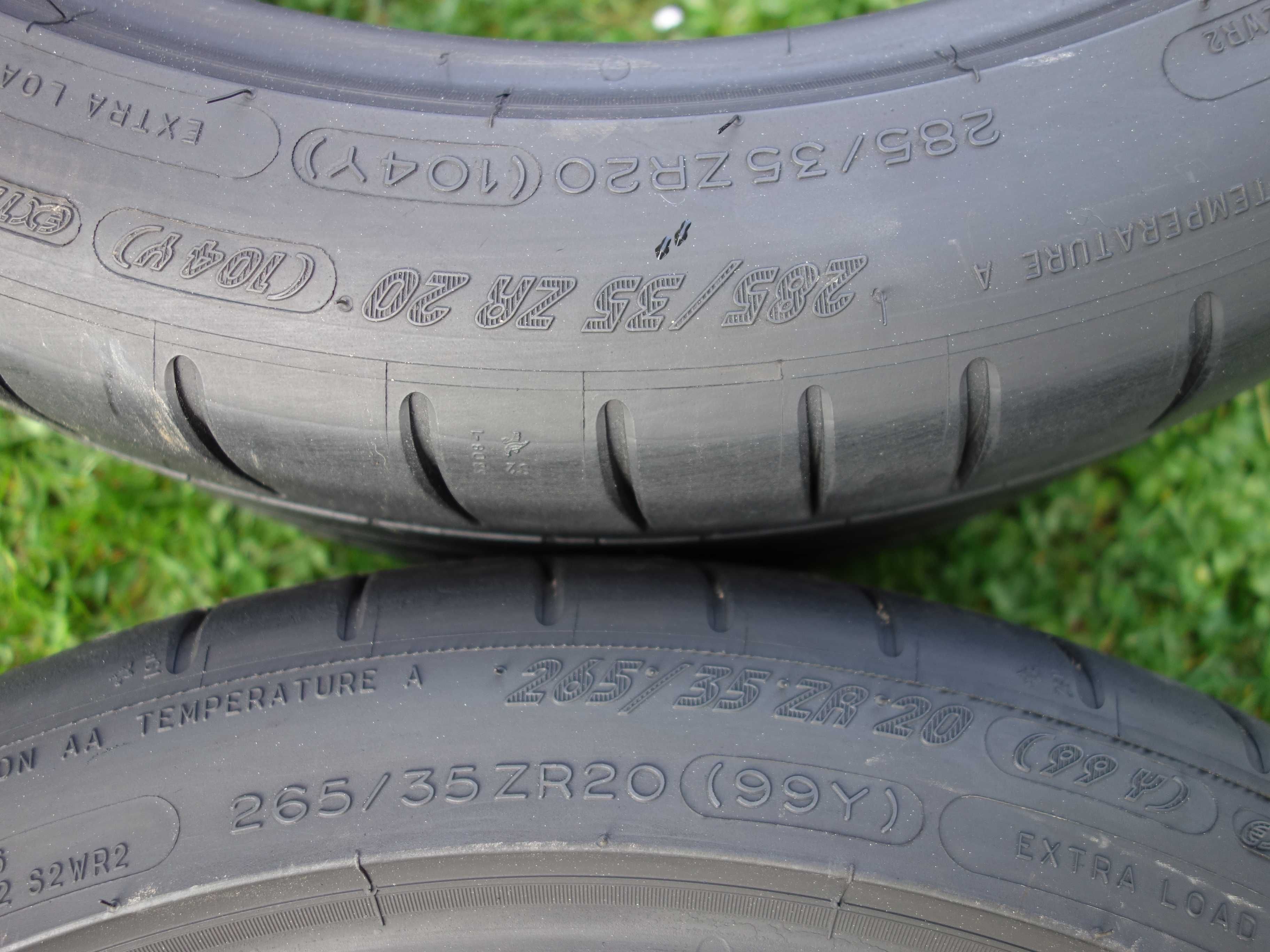 Opony MICHELIN 285/35/20  &  265/35/20 4 SZTUKI