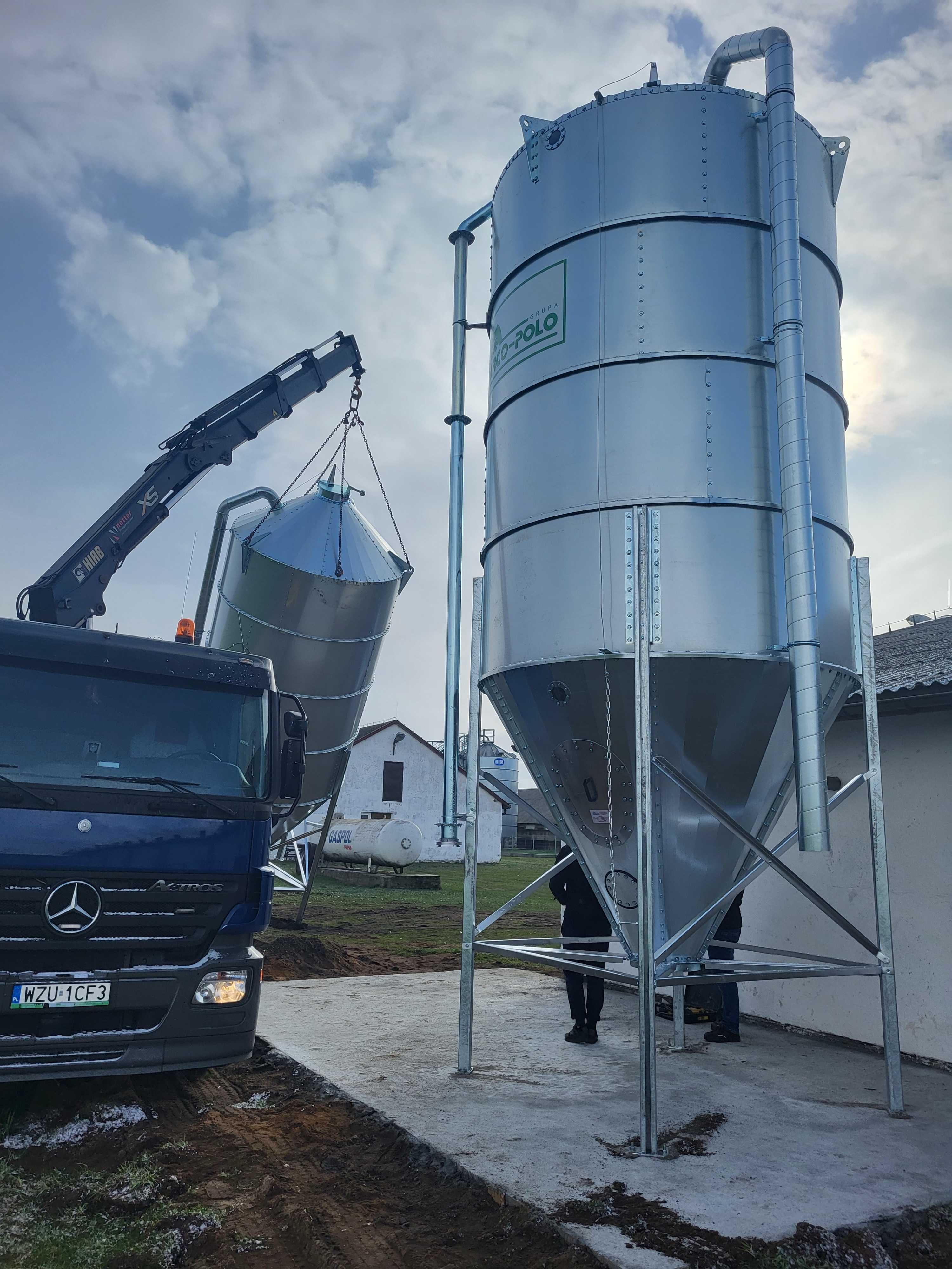 Silos 9 t 12 t 15 t 20 t 25 t 30 t 38t Nowe zbożowy paszowy Marco Polo