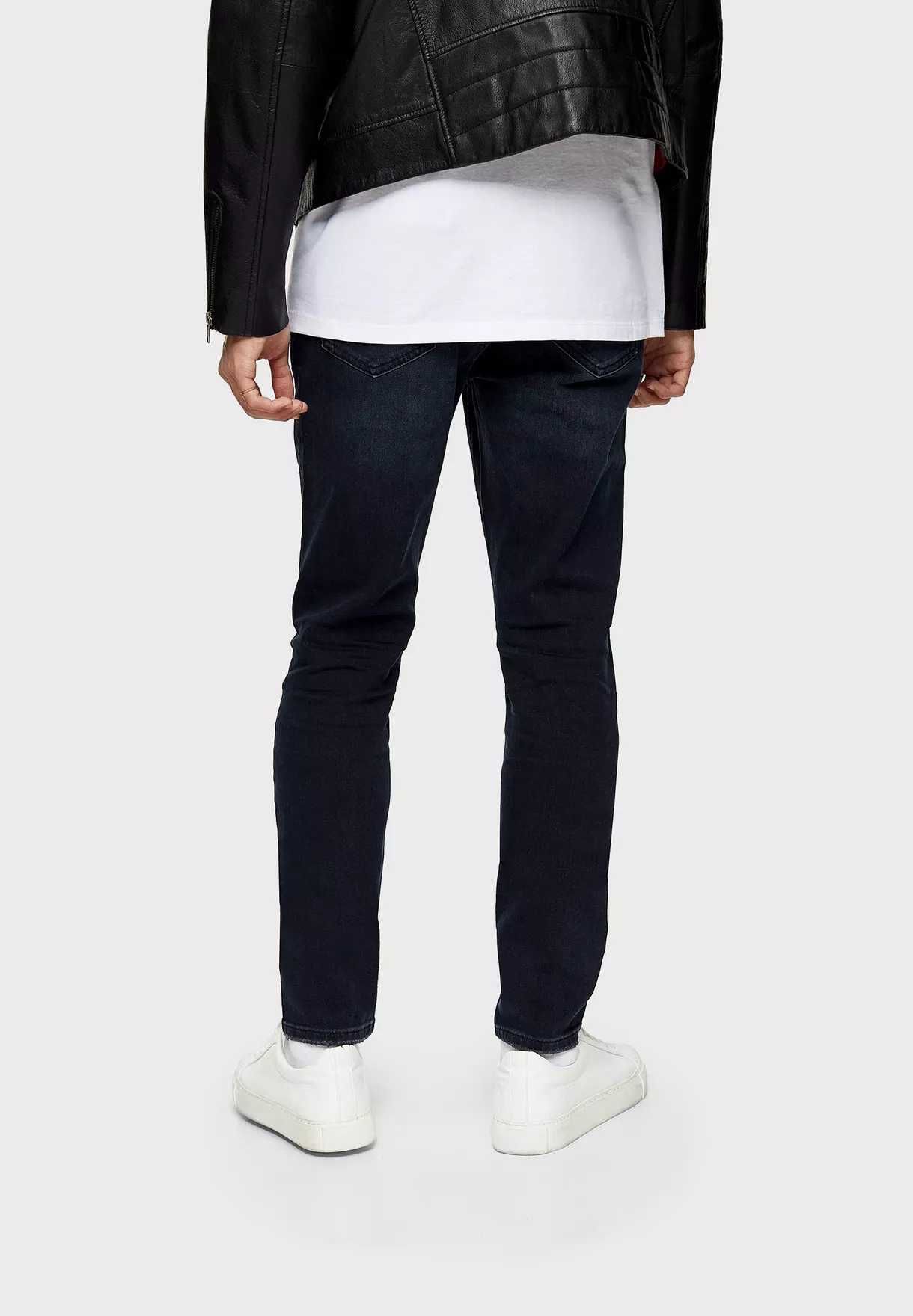 Нові Topman W28 L32 XS-S Stretch Skinny чоловічі джинси штани рвані