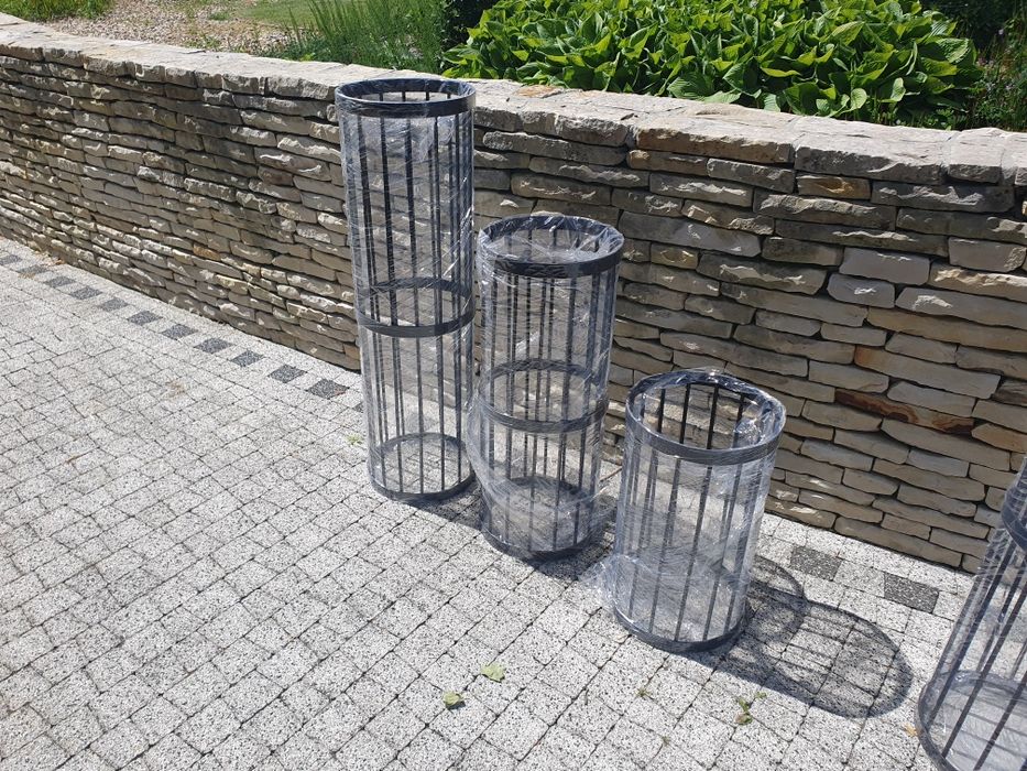 Osłona komina, kosz zasypowy, sauna, balia