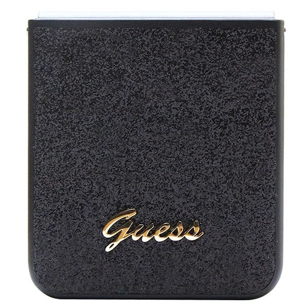 Etui Guess Glitter Script Na Samsung Galaxy Z Flip 5 - Czarne