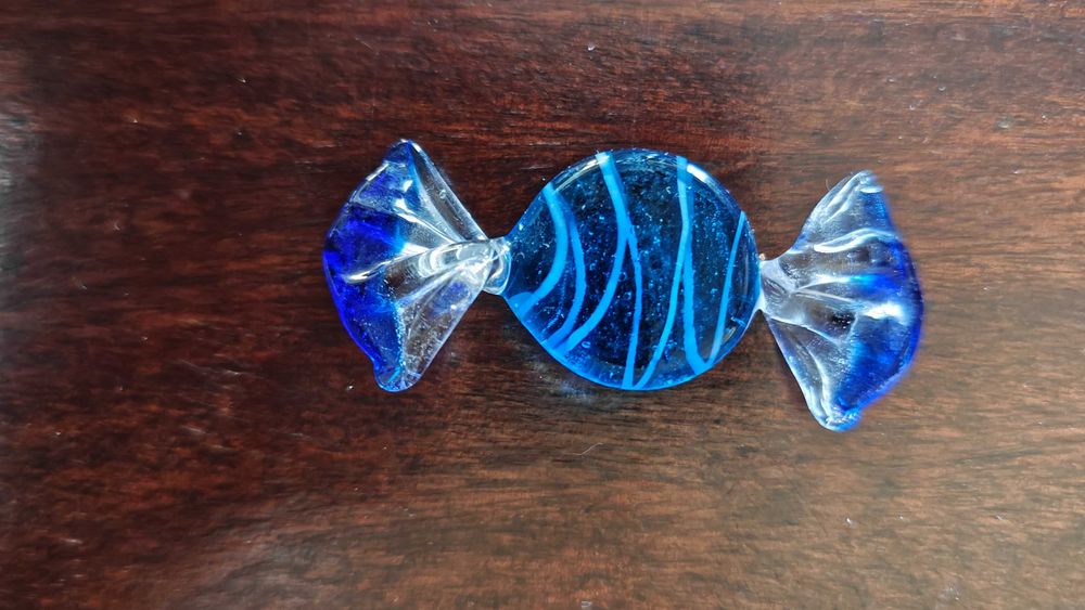 Rebuçados decorativos em vidro artístico – conjunto colorido