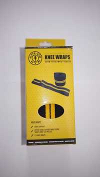 Nowe Usztywniacze na kolana GOLDS GYM KNEE WRAPS