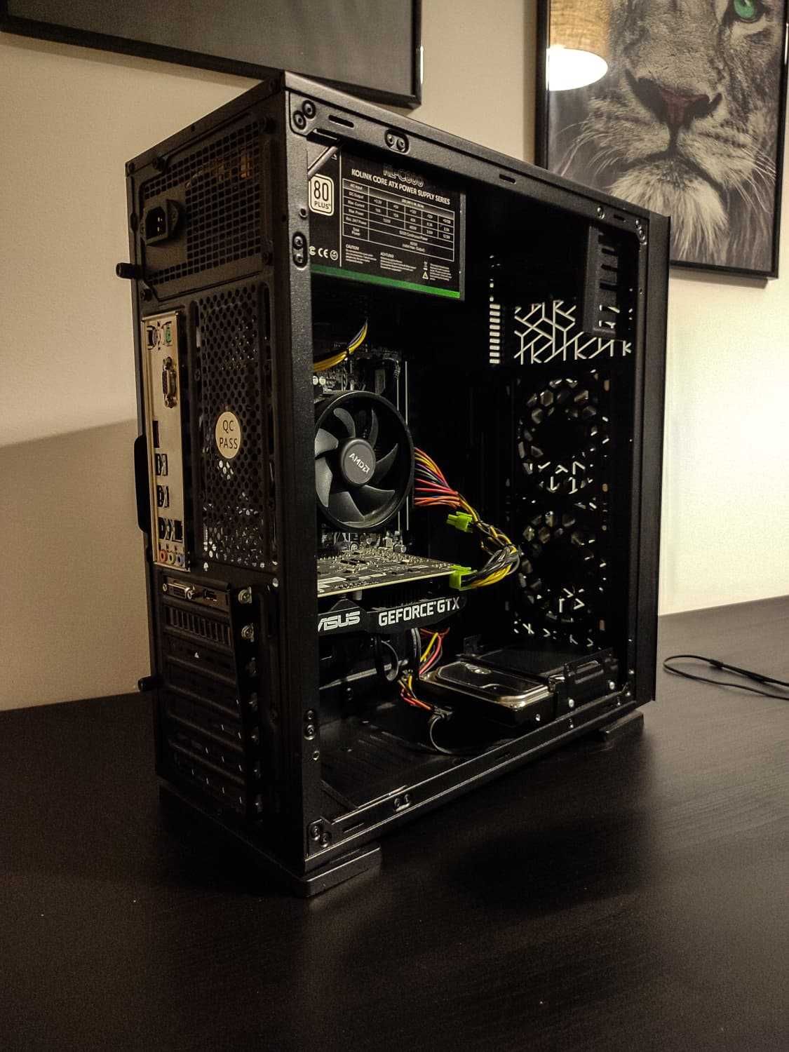 COMPUTADOR RYZEN 5 2600 / GTX 1660 / 480GB SSD / 1TB HDD / 16GB RAM
