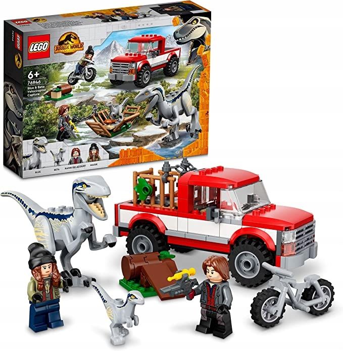 Lego Jurassic World Schwytanie Welociraptorów Blue I Bety 76946