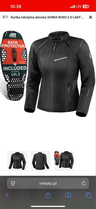 Shima rush lady damska kurtka tekstylna