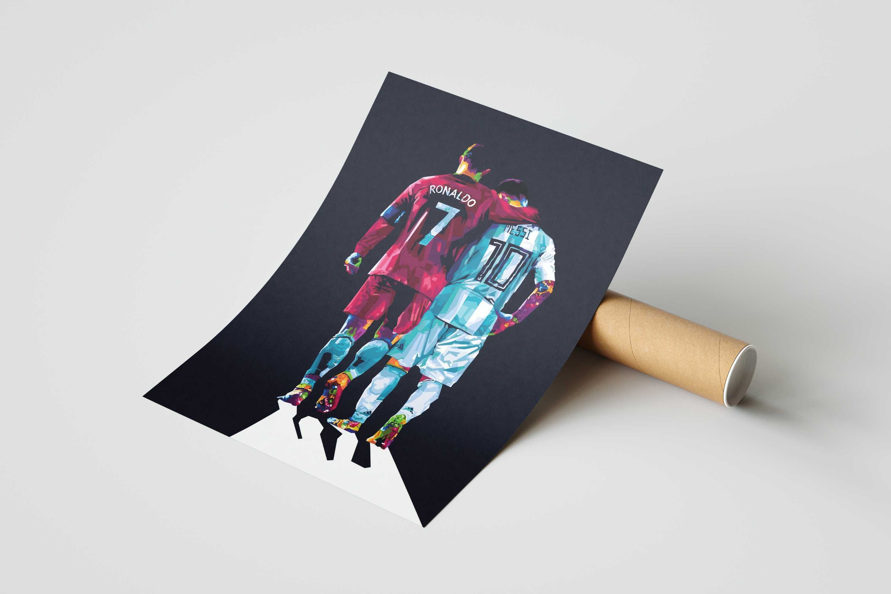 Plakat A3 Ronaldo i Messi