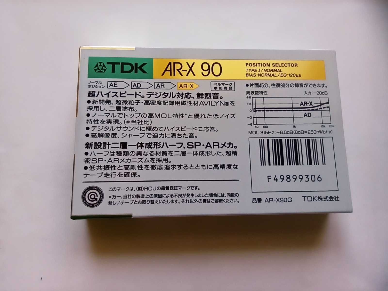 TDK AR-X 90  1szt Japan 1988r