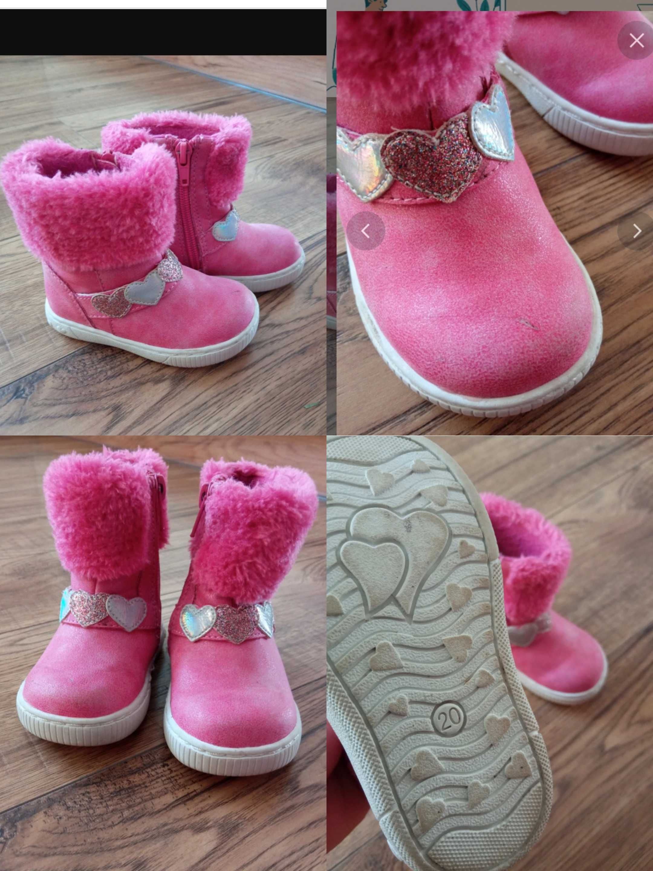 ciepłe buty dla dziewczynki