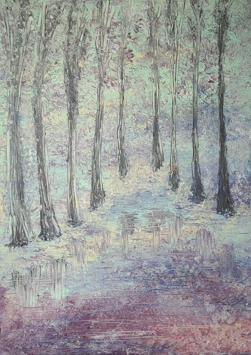 "Rainstorm in the wood"