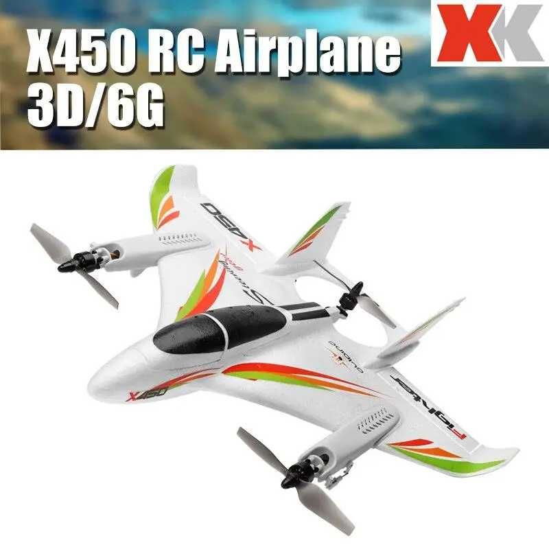 Радіокерований літак WL toys X450 2.4G 6CH 3D