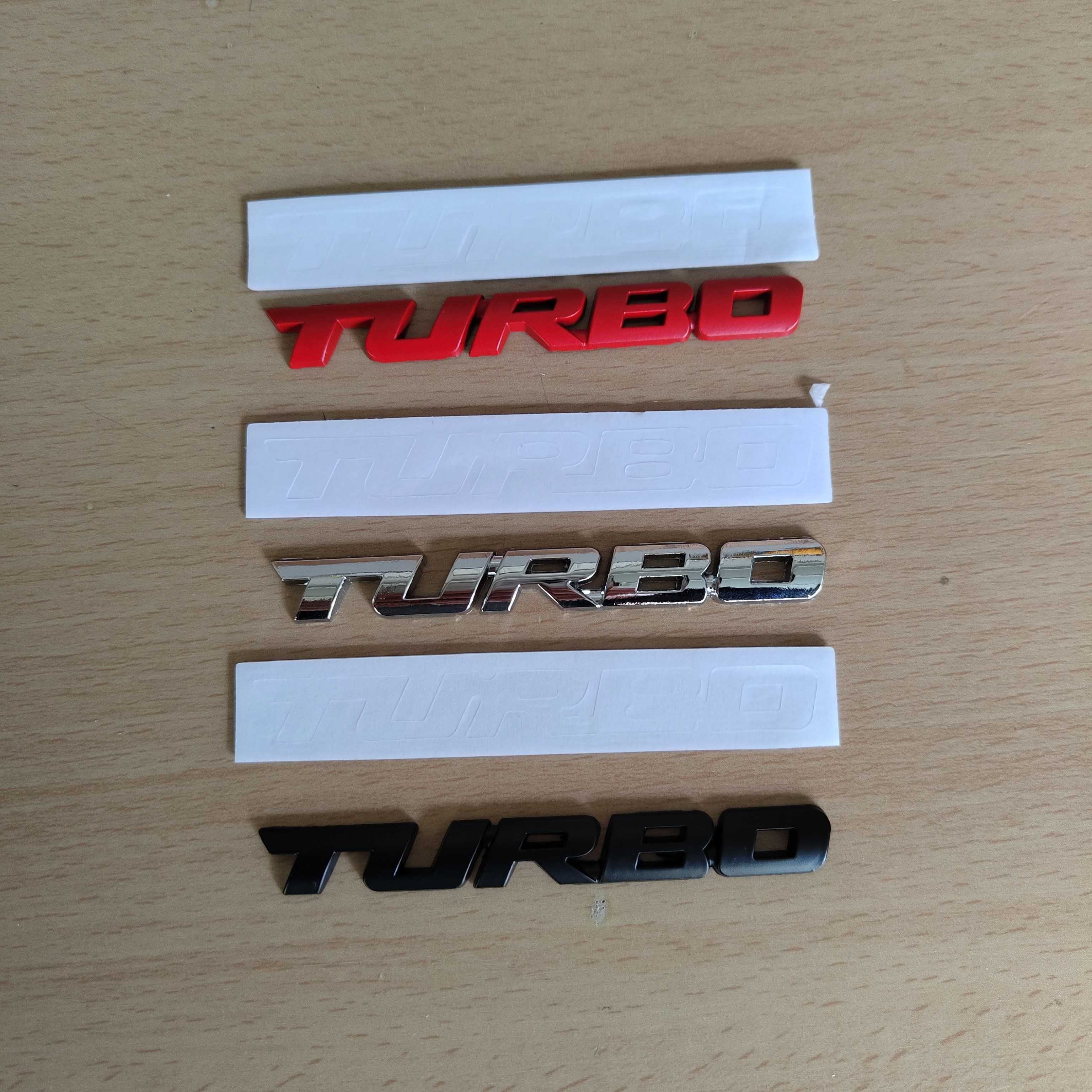 Adesivo Autocolante Carro TURBO em liga de metal