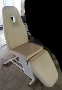 Fotel kosmetyczny biały elektryczny