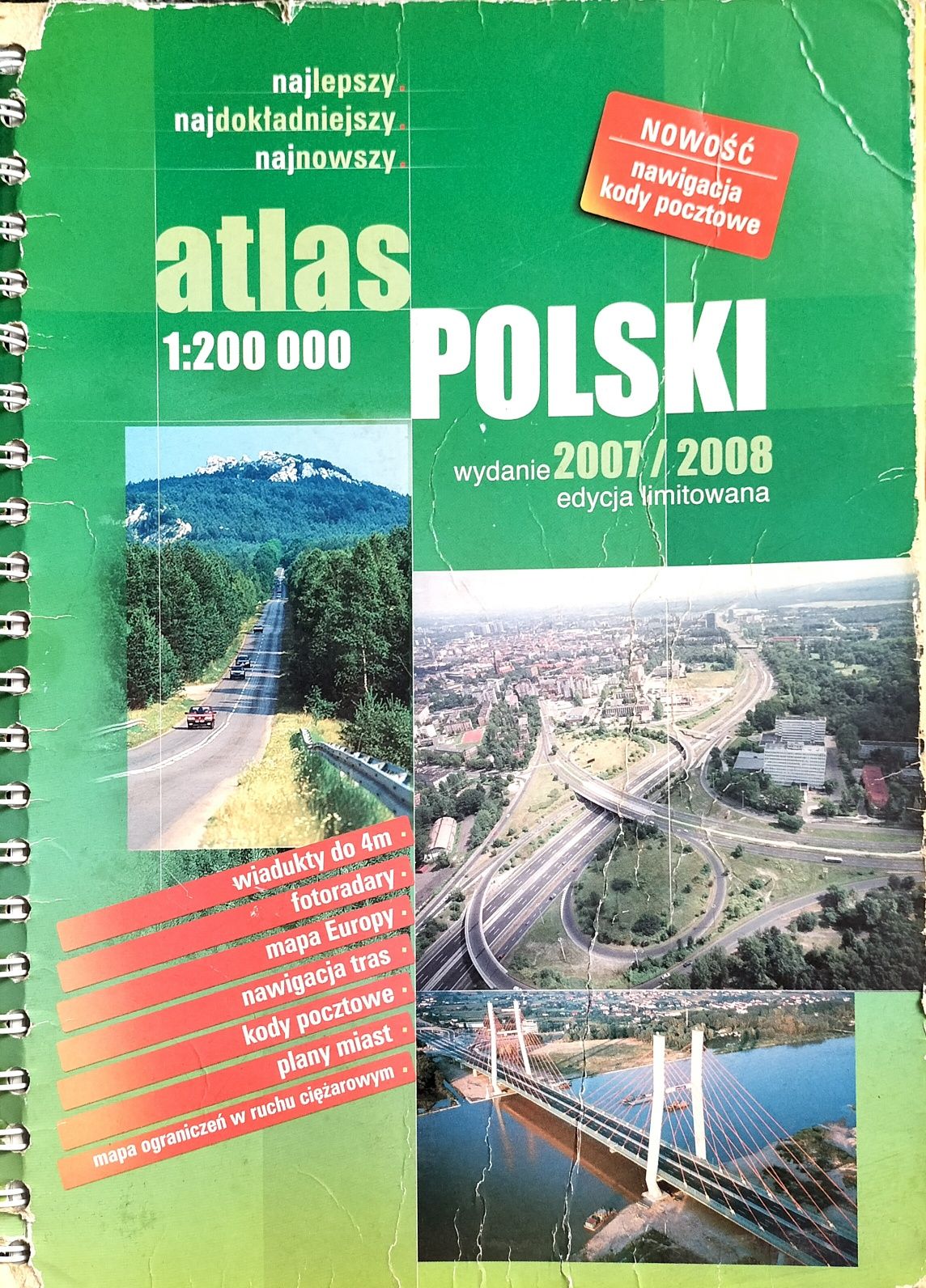 Atlas Polski mapa samochodowa