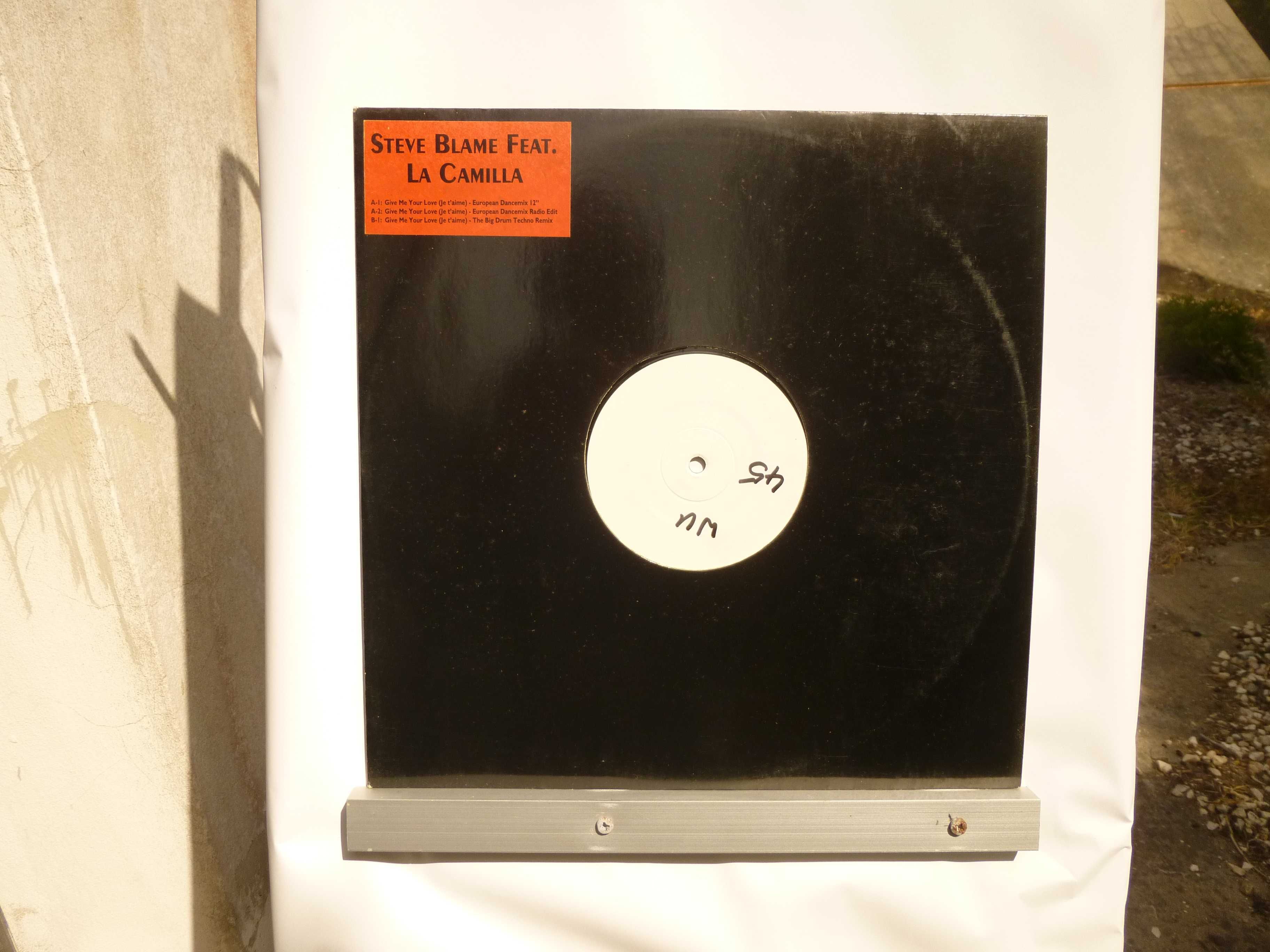 Disco vinil 45 rpm - Steve Blame feat. La Camilla - Give Me Your Love