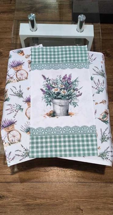 Ściereczki kuchenne liliowe miętowe prowansalskie lawenda fiolet