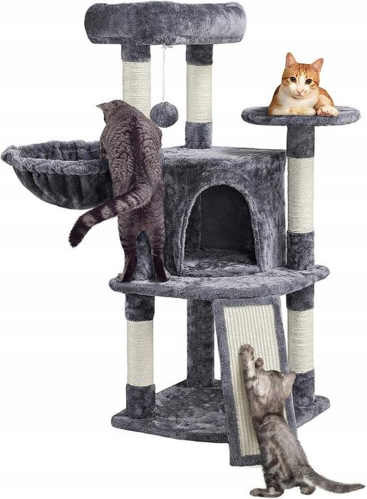 Drapak  dla kota  107 cm ciemno-szary