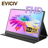 Портативний монітор EVICIV 15.6" FullHD IPS 60Гц\Type-C\ HDMI\Динаміки