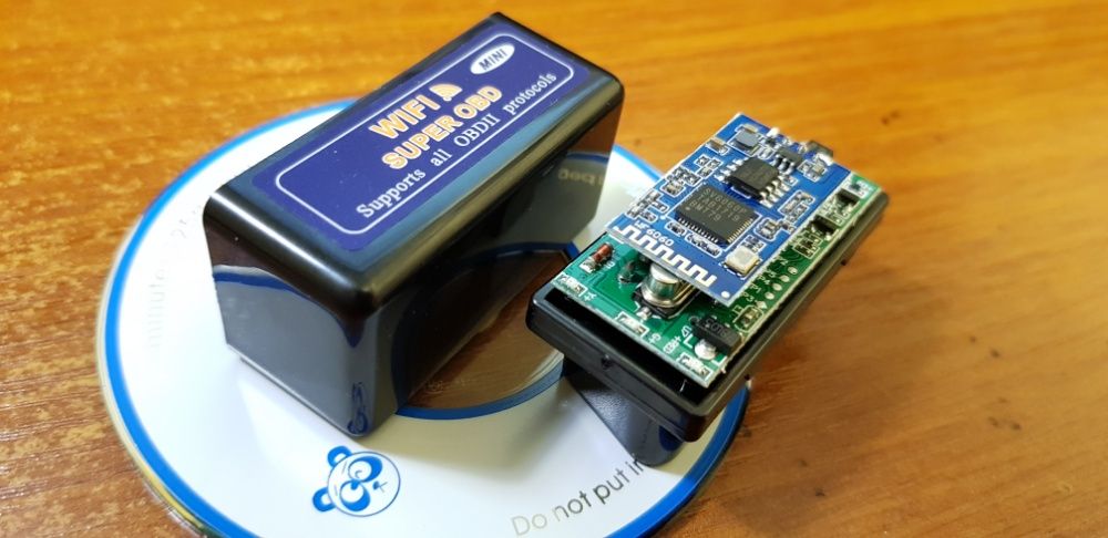 Сканер диагностика WI-FI (айфон) ДВЕ ПЛАТЫ ELM 327 1.5 PIC 25K80 obd2