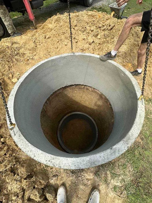 Септик під ключ. Кільця бетонні, каналізація, траншеї, ями
