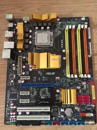 ТОПОВАЯ ASUS P5QC s775, P45, FSB 1600, DDR2/DDR3, под XEON e5450 x5470