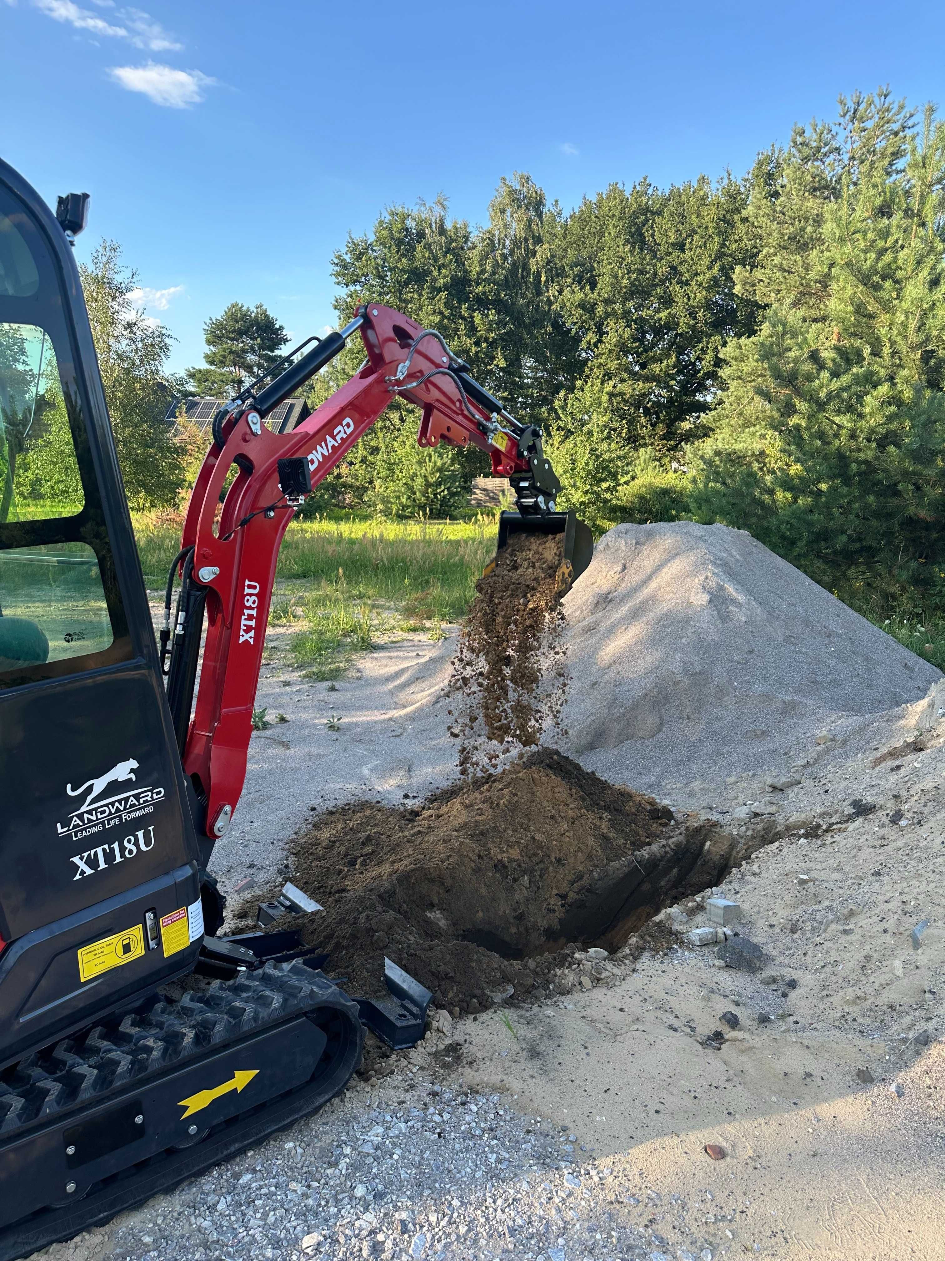 Minikoparka 1,6t silnik KUBOTA D902 3 cylindry / dodatki / 2025r FV!