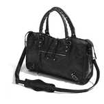 Велика чорна сумка в стилі Balenciaga City Bag medium size