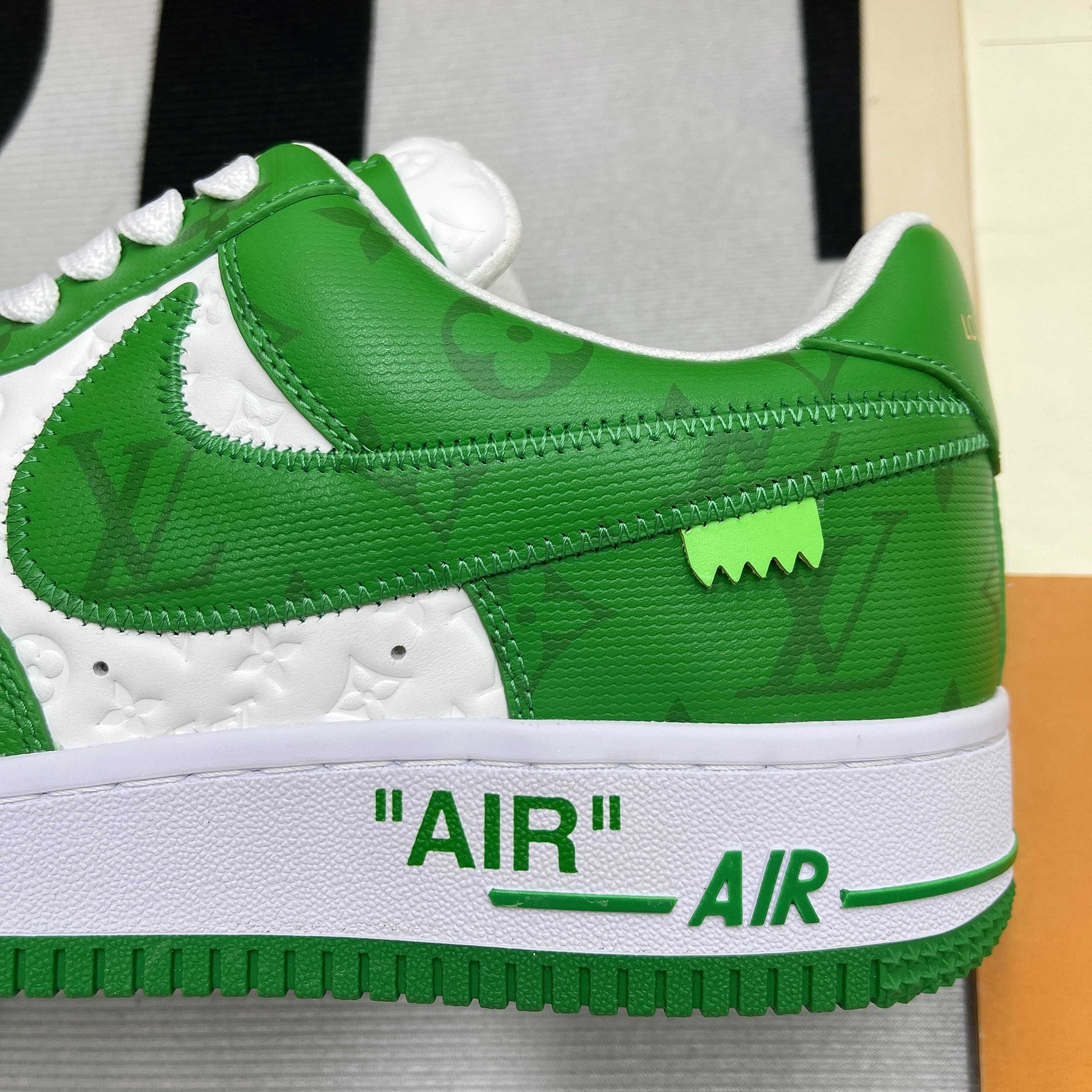 Buty Louis Vuitton Nike x LV Air Force 1 Green (38-46)