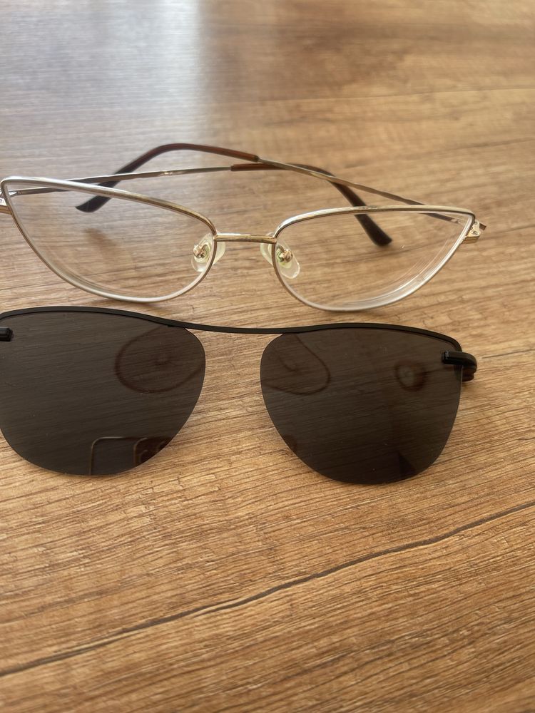 Oprawki okularowe z nakładkami słonecznymi magnes nie ray ban