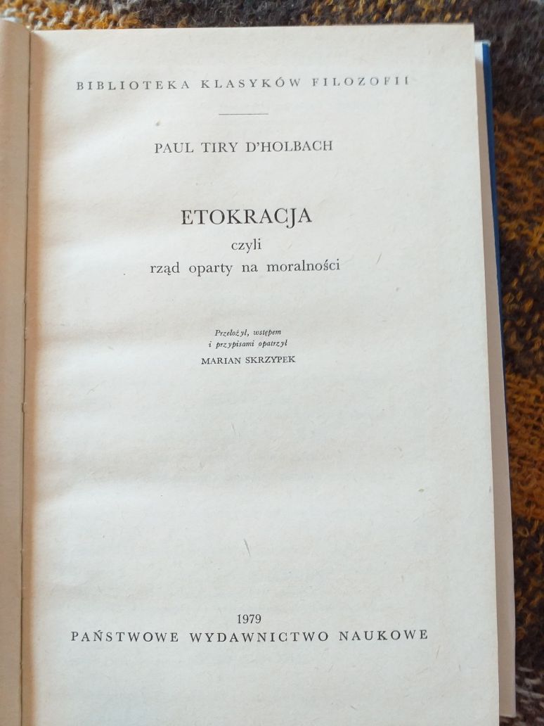 P.T.D'Holbach Etokracja PWN 1979