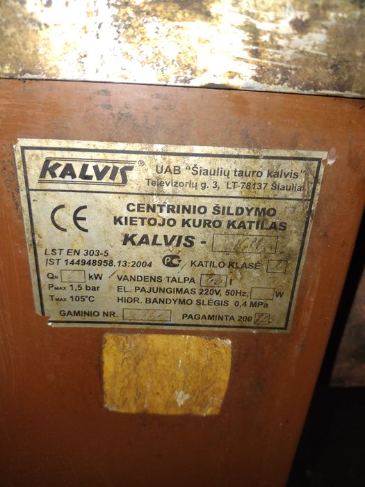 Piec z Płaszczem wodnym Kalvis